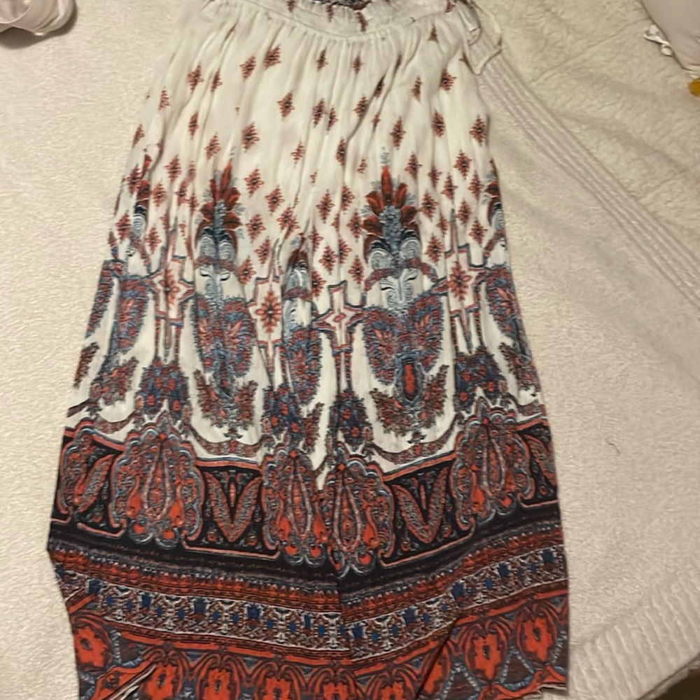 Free people white paisley pant